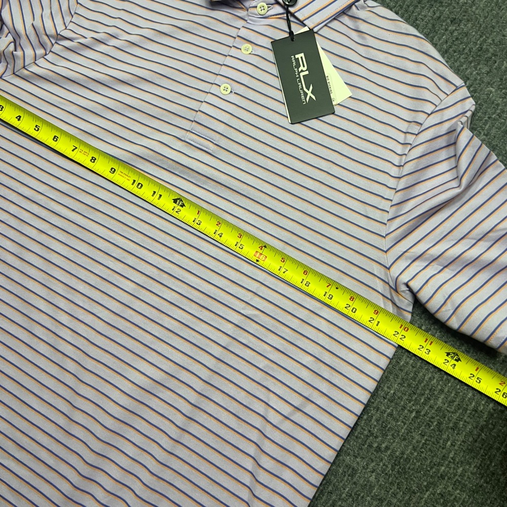 RLX Ralph Lauren Mens Purple Striped Golf Concept 1 Polo Shirt Size
Medium NWT - Picture 6 of 9